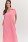 Pink Stitch Midi