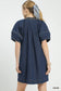 Denim Puff Sleeve Mini Dress