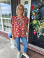 Fall Florals Puff Sleeve Top