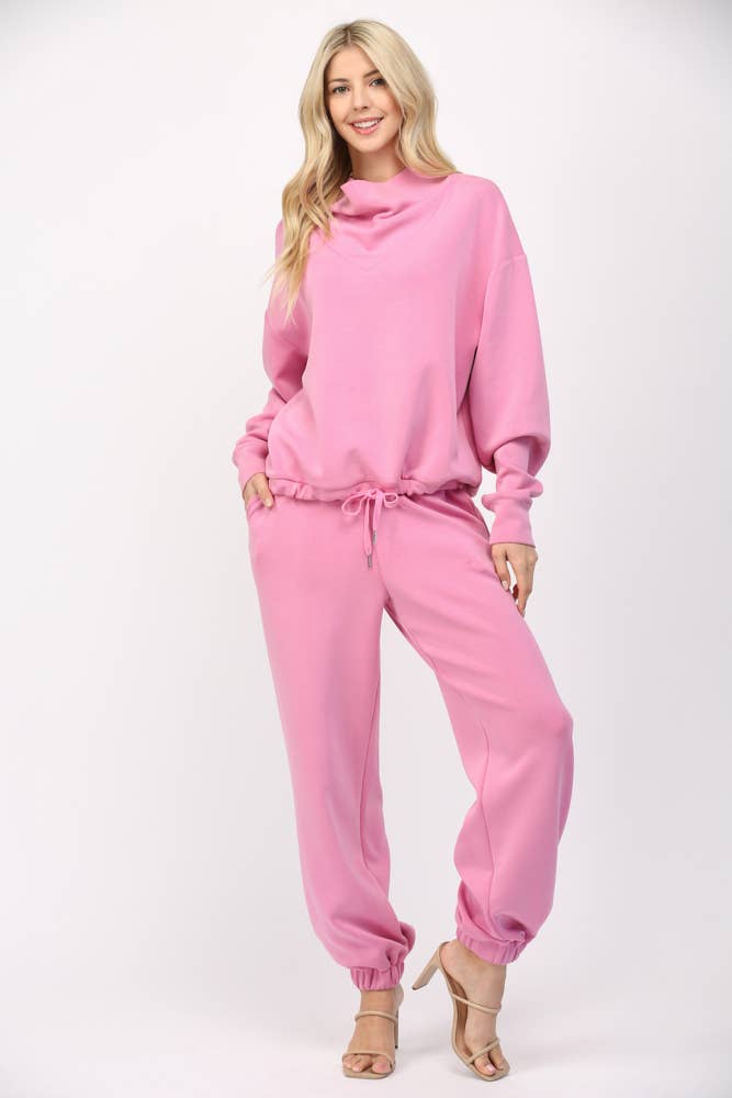 Modal Cowl Neck Sweatshirt