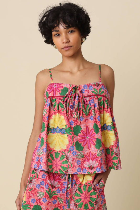 Nora Floral Tie Cami Top