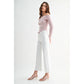 White High Rise Cropped Jeans