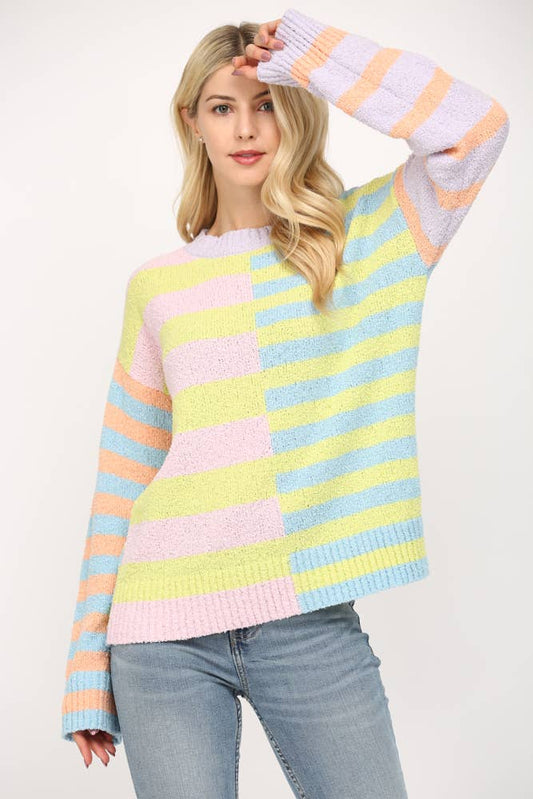 Springtime Stripes Sweater