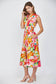 Floral Zip Front Dress