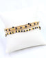 Lottie Beaded Bracelet Set Black Gold