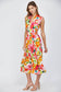Floral Zip Front Dress