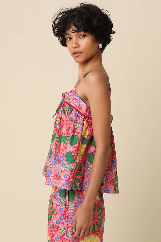 Nora Floral Tie Cami Top