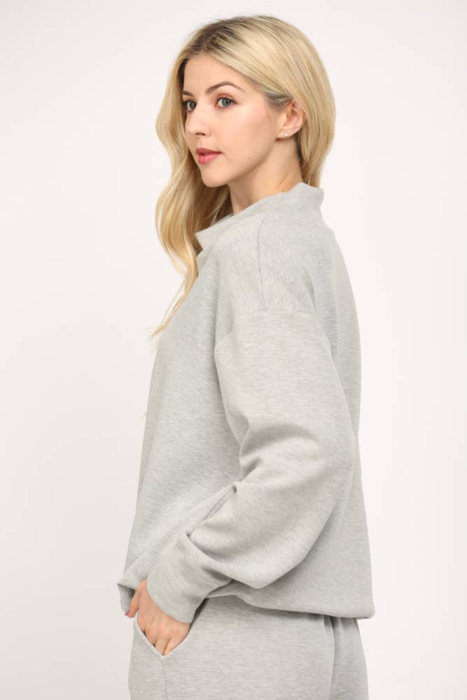 Modal Cowl Neck Sweatshirt