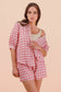Gingham Shorts Set