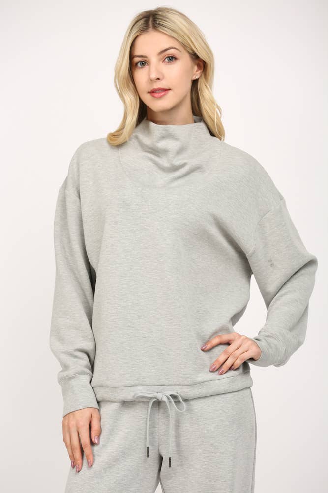 Modal Cowl Neck Sweatshirt