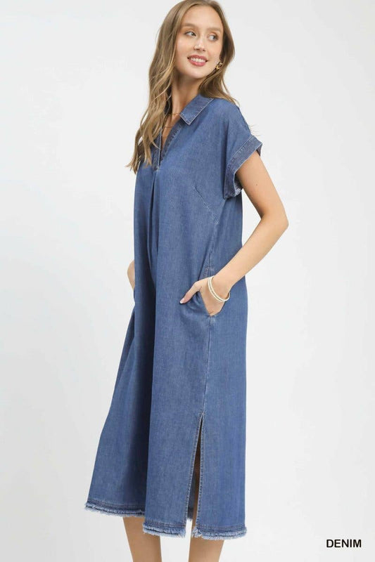 Denim Midi Dress