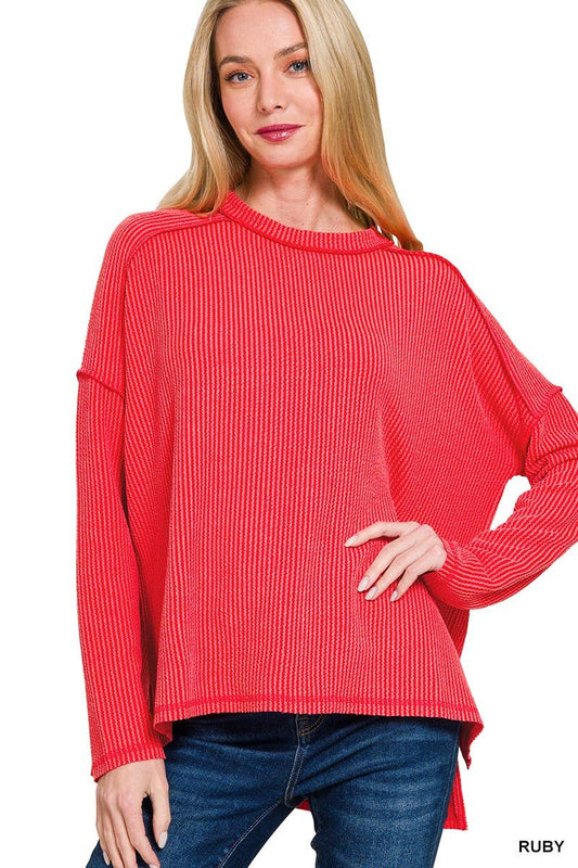 Ruby Corded Long Sleeve Top